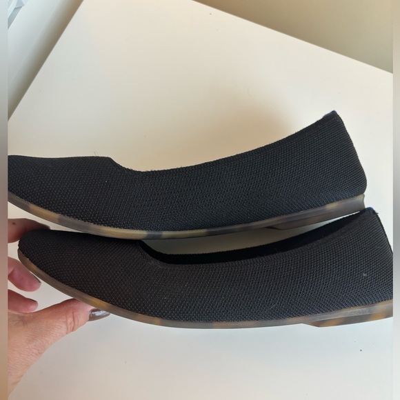 Rothy’s The Square Black Women's Flats. Size 9. Excellent condition - Picture 2 of 5
